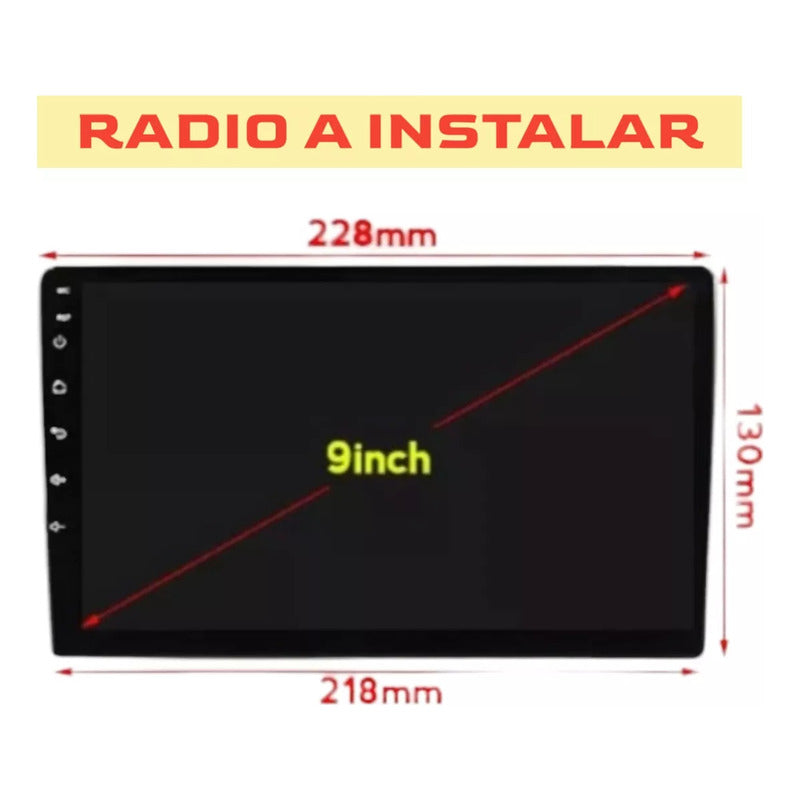 Bisel Adaptador Radio 9 2012 Chevrolet D Max Negr