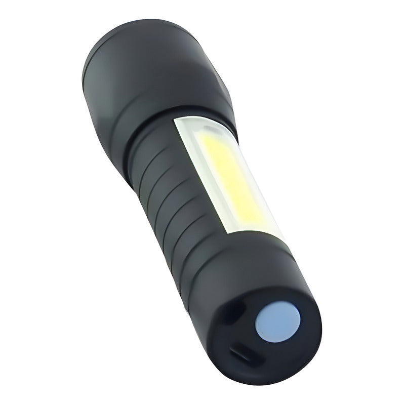 Mini Linterna Led De Mano Recargable Usb Gancho 525 Con Zoom Color De La Linterna Verde Color De La Luz Blanco