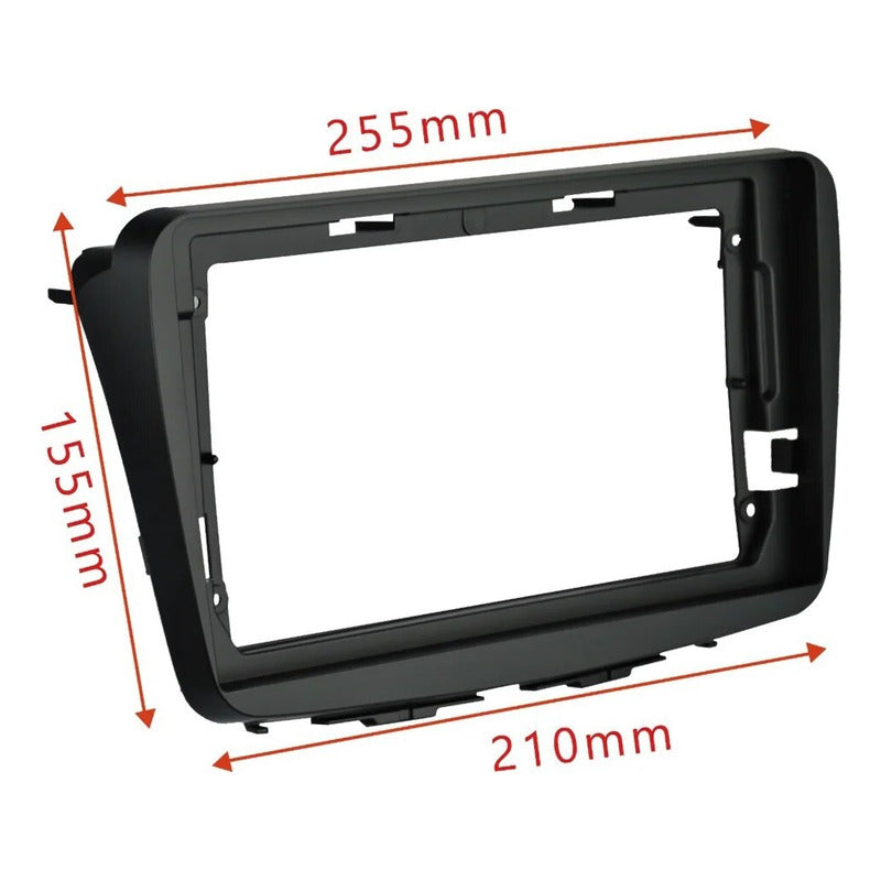 Bisel Adaptador Radio 9 Pulgadas Suzuki Baleno 2010-2018 Negro