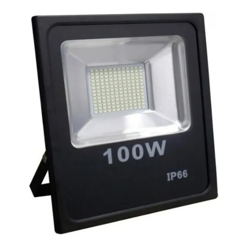Foco 100w Led 8500 Lúmenes Exterior E Interior Ip66 Plano