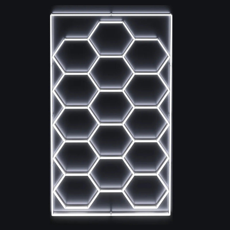 Luz Led Rectangular 14 Hexagonos 4.8x2.4mt 6500k 720w 220v