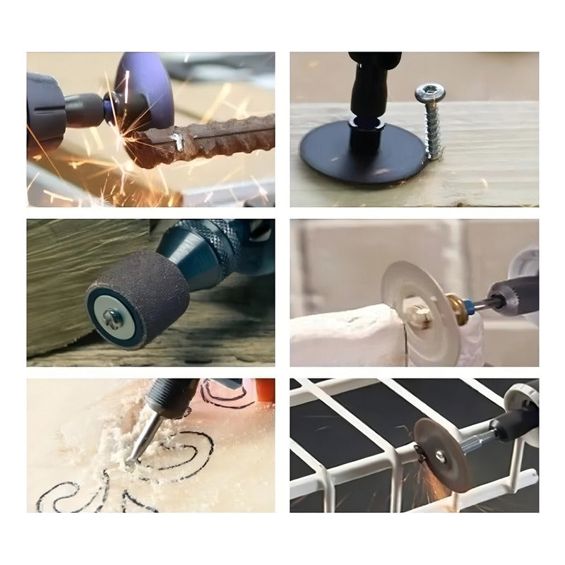 Taladro Tipo Dremel Fresa Torno Kit Accesorios Para Dremel Frecuencia 50hz