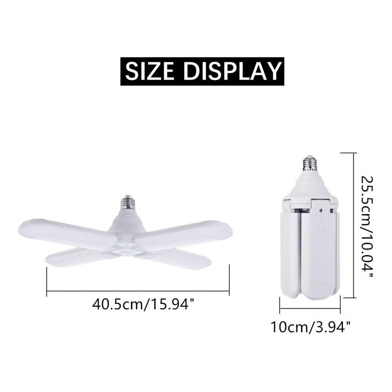 Ampolletas Led 4 Aspas Ángulo Ajustable 60w Ahorradora Blanco Neutro