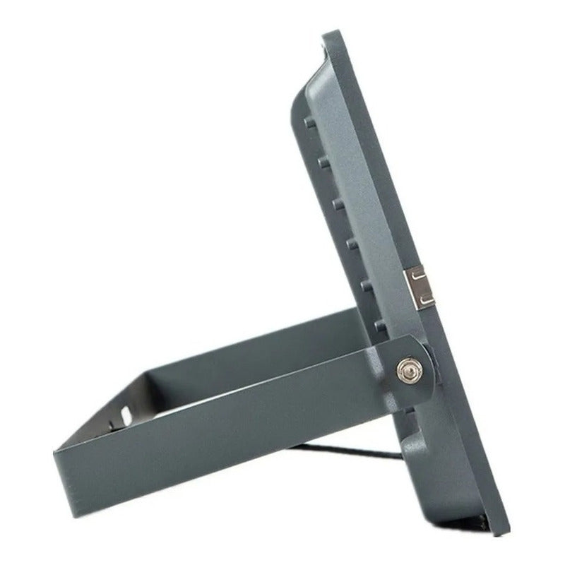 Foco Led Extra Plano 100w Interior Y Exterior E Interperie Negro Blanco Frío