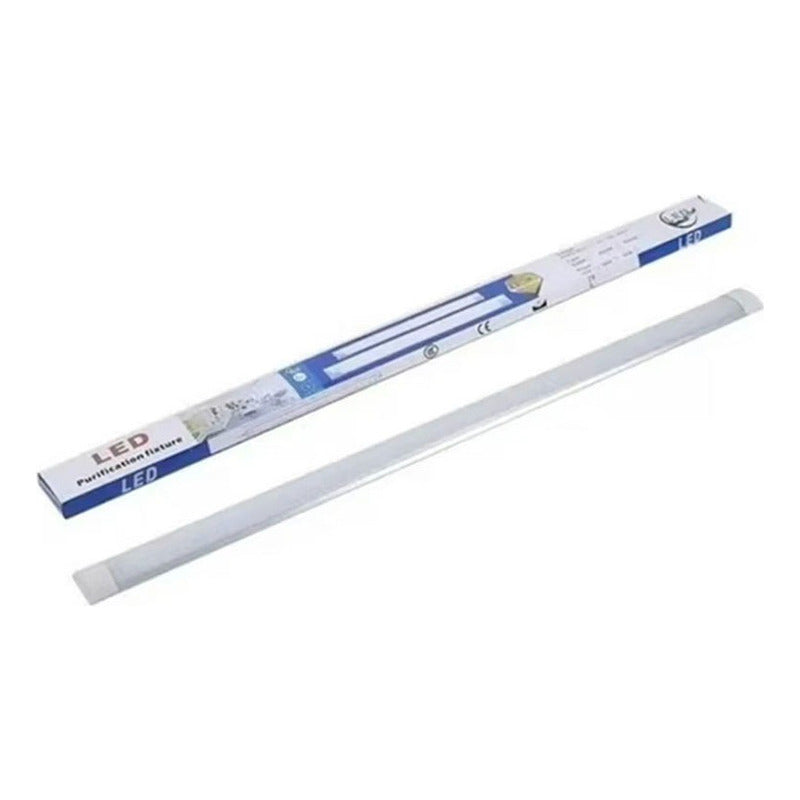 Pack X3 Tubo Luz Luz Blanca Fria 18w Foco 60cm 220v Blanco