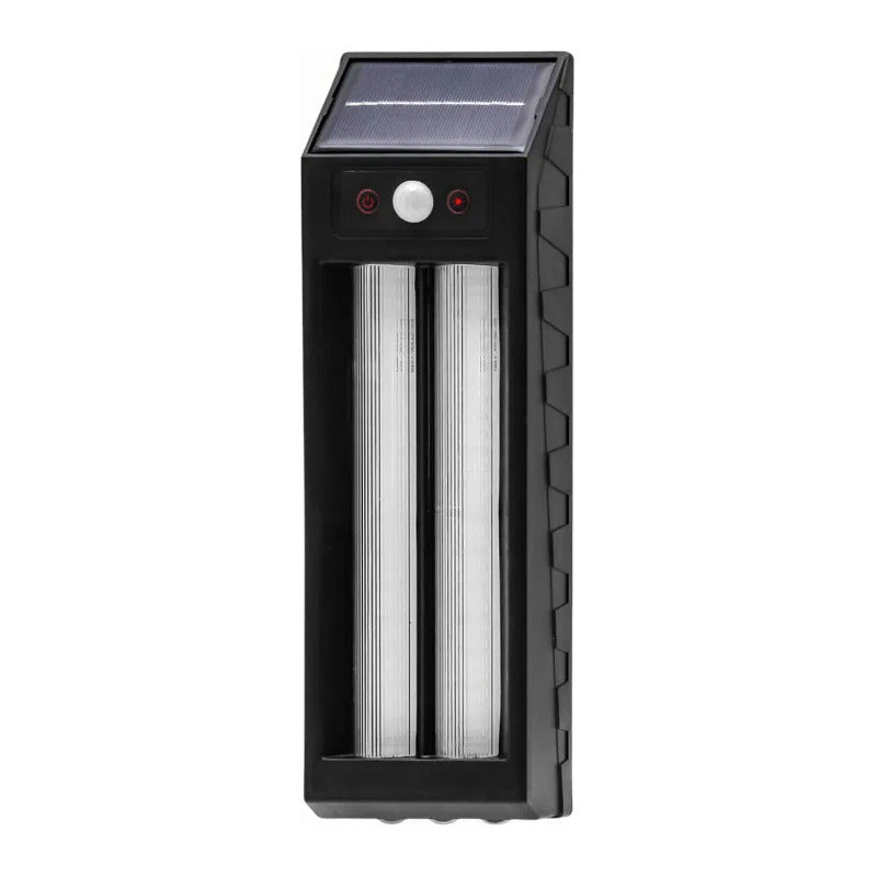 Pack X2 Aplique Solar Led Lampara De Pared Con Doble Luz 18w Agua
