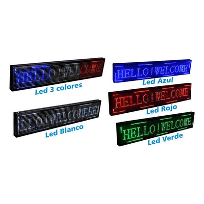 Letreros Programables Led 1 Mts Luminoso Letrero Led Wifi