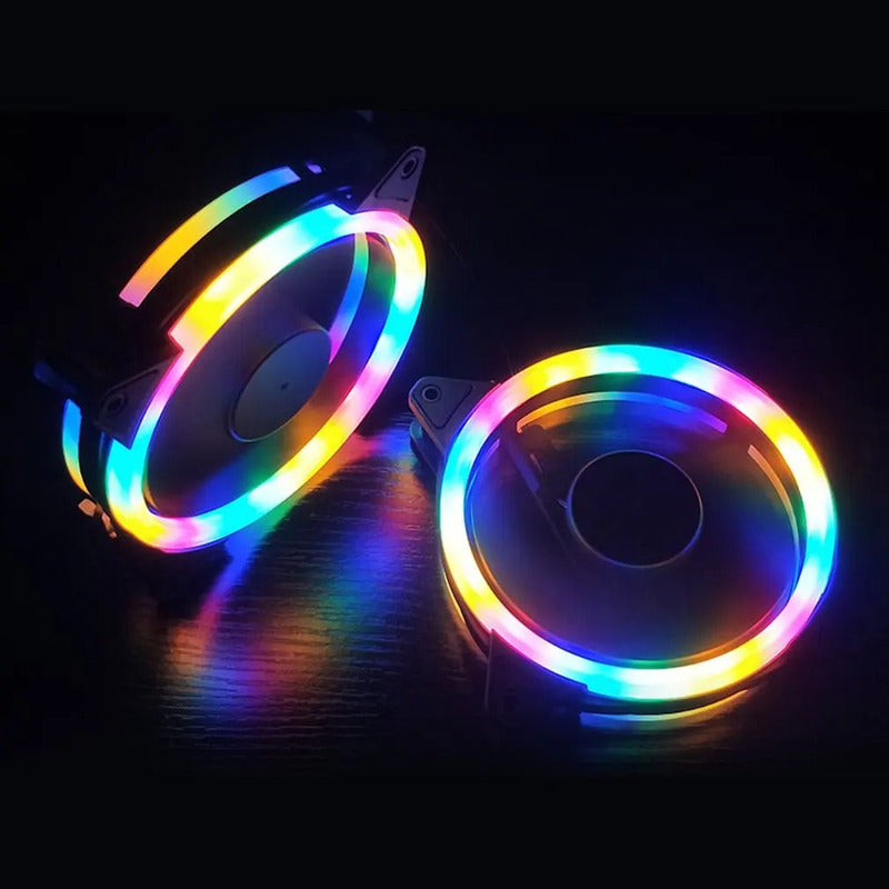 Fan Cooler 120mm Pc Gamer Led Rgb 4 Pin Ide Chasis