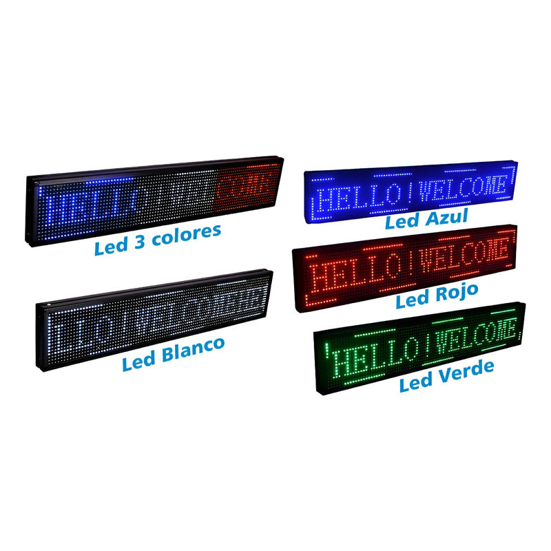 Letreros Programables Led 1 Mts Luminoso Letrero Led Wifi
