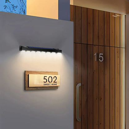 Pack X3 Aplique Solar Pared Lampara Inducción Led Exterior Frío/calido