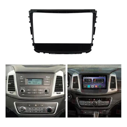 Bisel Adaptador Radio Ssangyong Musso Rexton 2018+ 10.1pul Negro