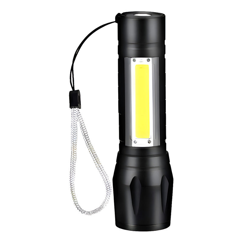 Mini Linterna Led De Mano Recargable Usb Gancho 525 Con Zoom Color De La Linterna Verde Color De La Luz Blanco