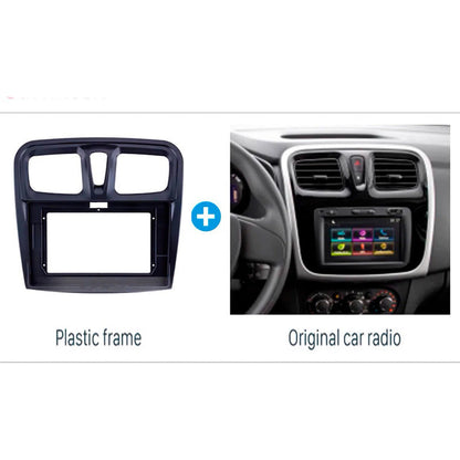 Bisel Adaptador Radio 9 Pulgadas Renault Symbol Sandero 2014 Negro