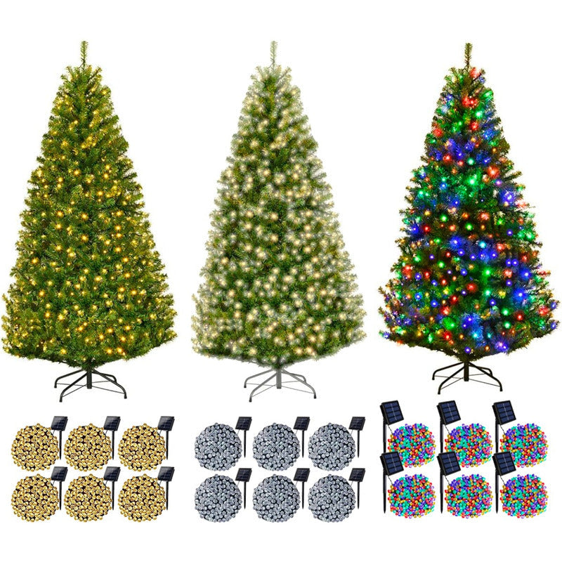 Árbol Navidad Con Base + 6 Luces Led Multicolor, Fria,calida