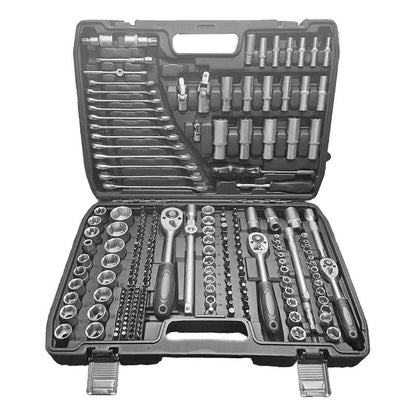 Juego De Dados 216 Piezas Kit De Herramientas + Maletín Negro