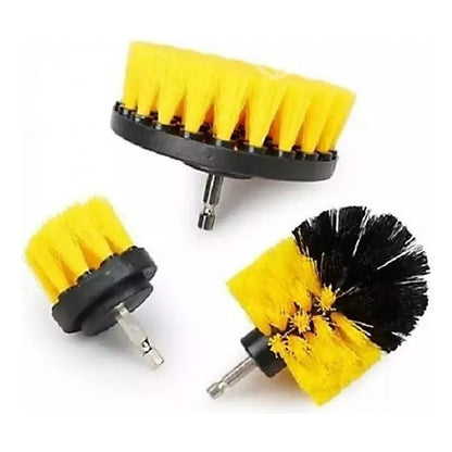 Cepillos Para Baño Taladro Escobillas Cocina Hogar Amarillo