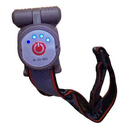 Linterna Cintillo Led Brillante Cabeza Encendido Con Sensor Amarilla Negra