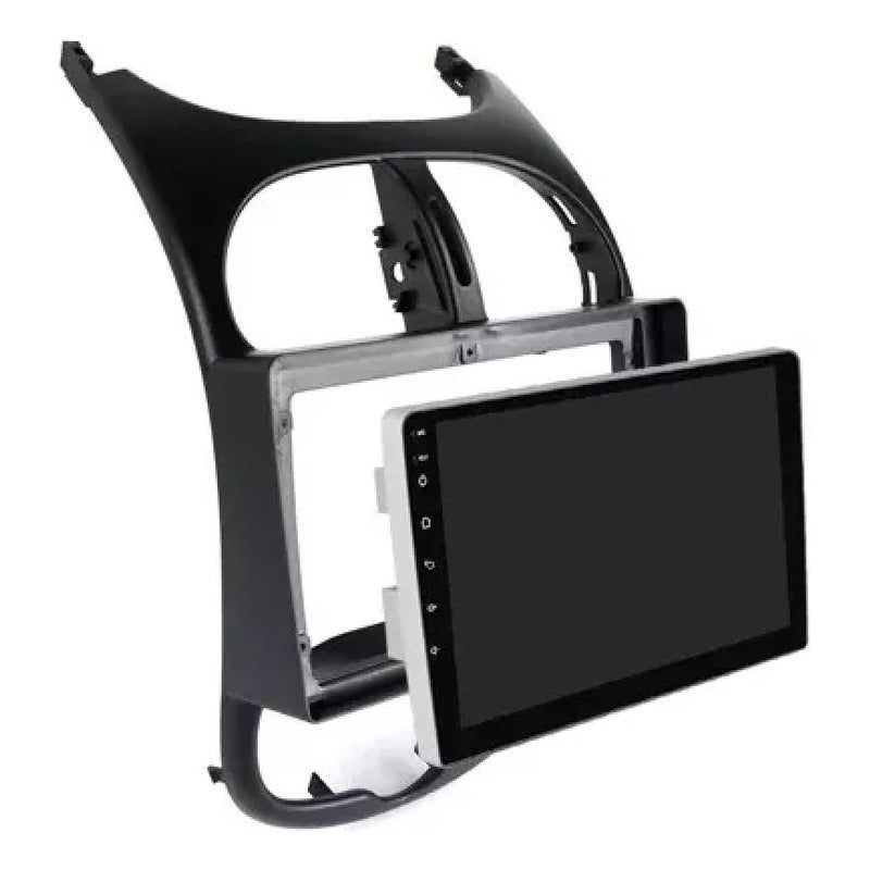 Adaptador Bisel Radio Android 9p Peugeot 206 Todos Los Años Negro
