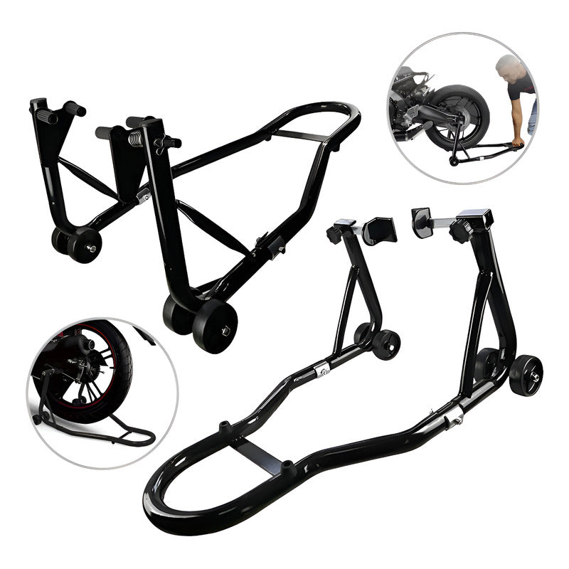 Caballete Para Motos Soporte Elevador Trasero Y Delantero