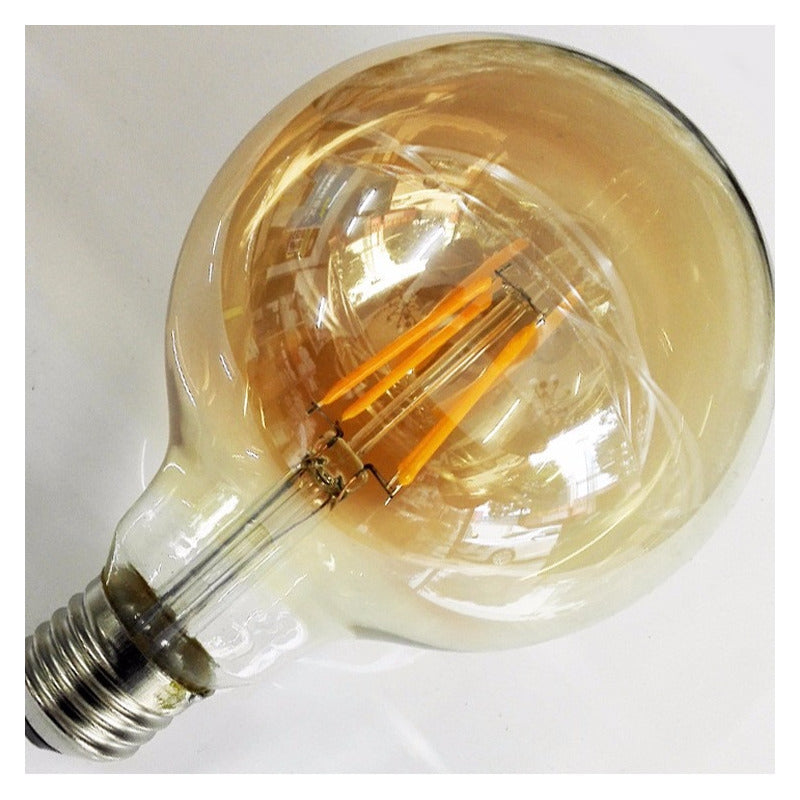 Ampolletas Vintage Ampolleta Led E27 Filamento Globo 4w G80 Luz Cálida