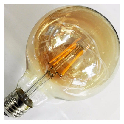 Ampolletas Vintage Ampolleta Led E27 Filamento Globo 4w G80 Luz Cálida