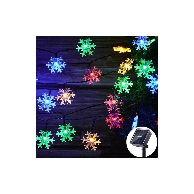 Pack X 2 Luces Solares Navidad Guirnalda  Varios Modelos