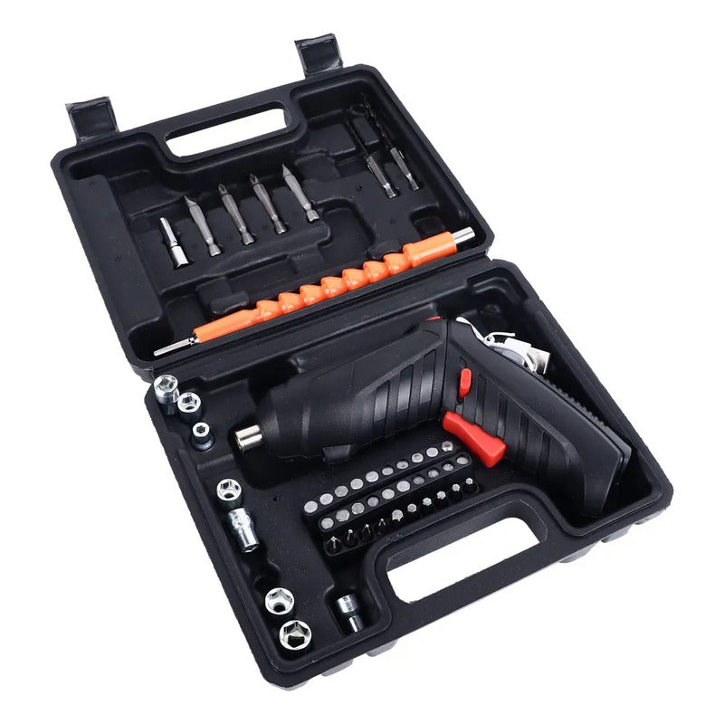 Kit Atornillador Inalambrico Taladro Atornillador  Negro Y Verde 12v 180