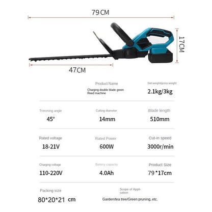 Cortasetos Inalambrico Podadora Pasto Bateria Recargable 20v Naranja Oscuro