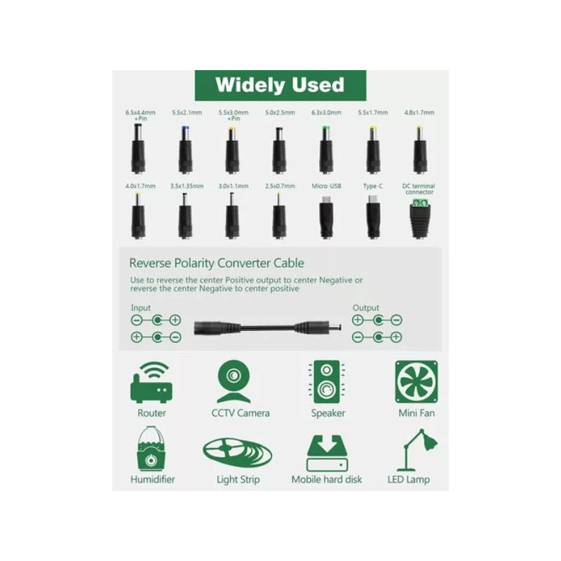 Adaptador De Energia Regulable Ac/dc Telf Notebook Equipos