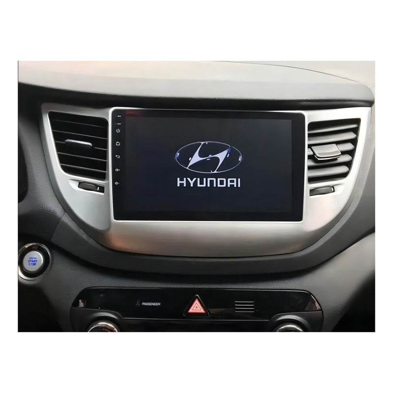Bisel Adaptador Radio 9 Pulgadas Hyundai Tucson 2015-2018 Color Gris