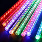 Luces Tubo Solar Led Guirnalda Lluvia De Meteoritos Exterior Multicolor