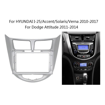 Bisel Adaptador Hyundai Accent De 9 Pulgadas 2012/2017 Plateado