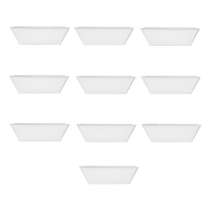 Pack X10 Panel Led Plafón 60x60cm 48w Empotrable Cielo Foco Blanco