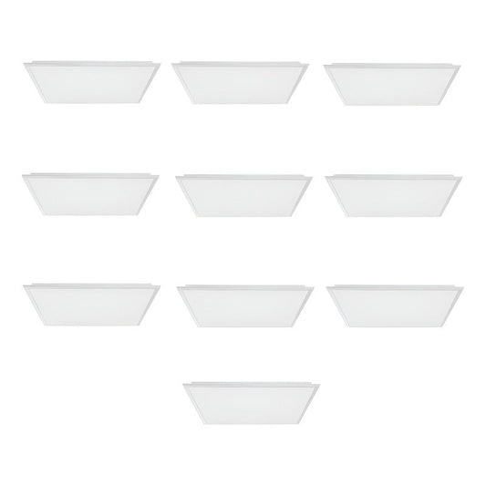 Pack X10 Panel Led Plafón 60x60cm 48w Empotrable Cielo Foco Blanco