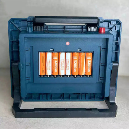 Foco Led Reflector Recargable 200w / 400w Con Panel Solar 200w Blanco Frío