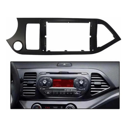 Bisel Adaptador Kia Morning 2012-2015 Para Radio 9 Pulgada Negro