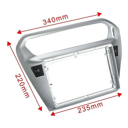 Bisel Radio Adaptador 9 PuLG Citroen C-elysse Y Peugeot 301 Gris