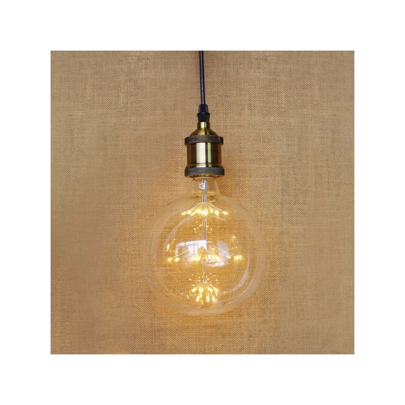 Ampolletas Vintage Ampolleta Led E27 Filamento Globo 4w G80 Luz Cálida