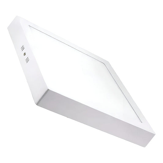 Pack X2 Foco Panel Led Sobrepuesto 24w Plafon Redondo Cuadra