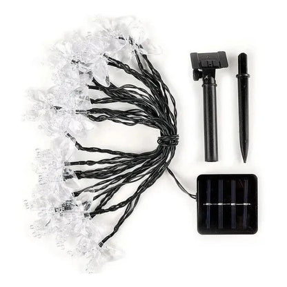 Guirnalda Mariposa Solar Led Boda 5 Mts Exterior E Interior Multicolor