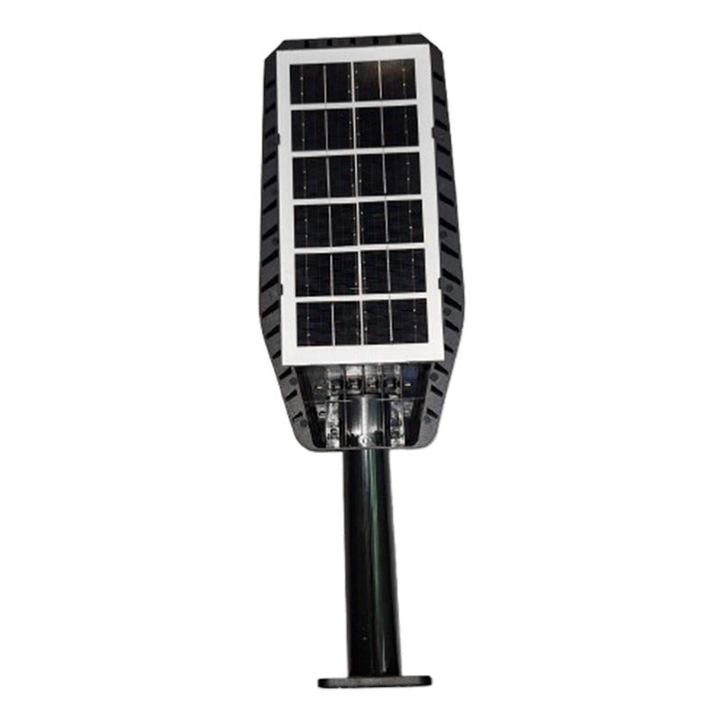Foco Solar 800w Luminaria + Soporte Y Sensor De Movimiento Negro