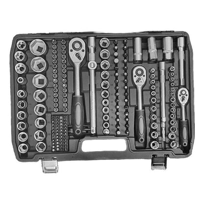 Juego De Dados 216 Piezas Kit De Herramientas + Maletín Negro