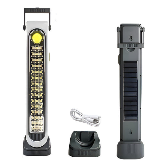 Pack X 2 Lámpara 45 Led Solar Luz Emergencia Carga Usb O Sol Blanco