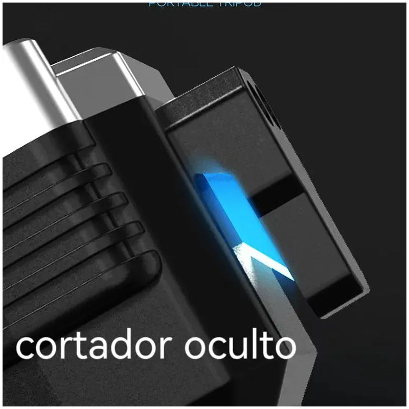 Linterna Solar Táctica Militar Indestructible Martillo Frío Negro