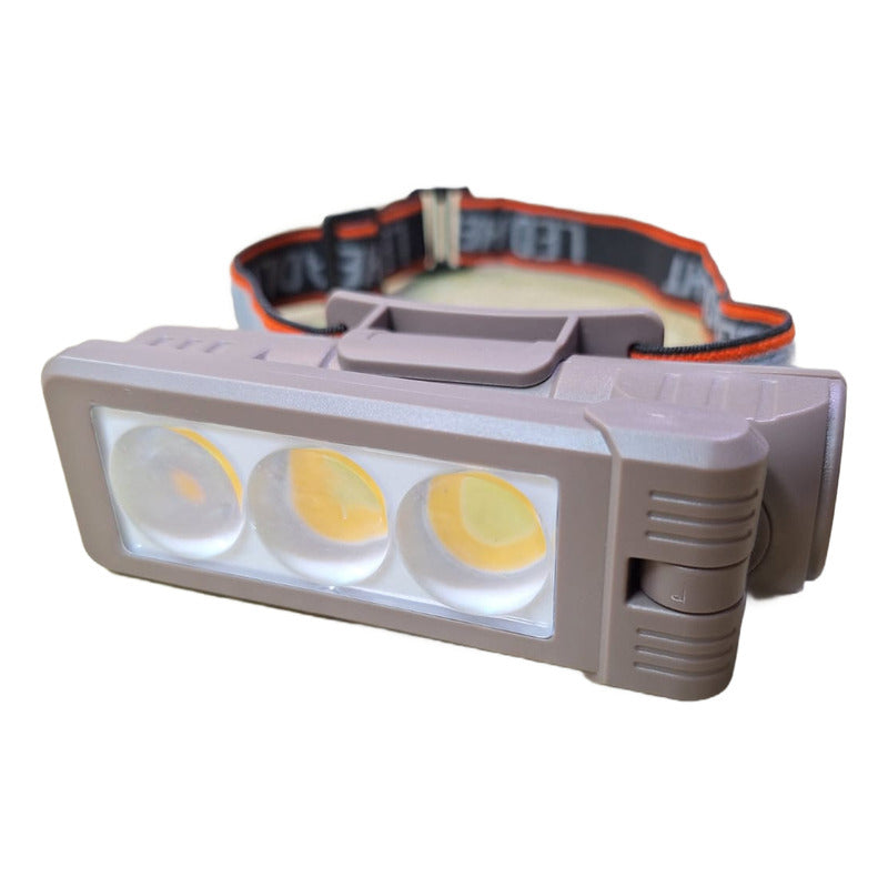 Linterna Cintillo Led Brillante Cabeza Encendido Con Sensor Amarilla Negra