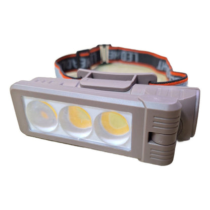 Linterna Cintillo Led Brillante Cabeza Encendido Con Sensor Amarilla Negra