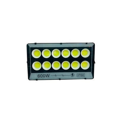 Foco Led De Lupa Reflector 600w Exterior Estadio Impermeable Gris Oscuro Fría