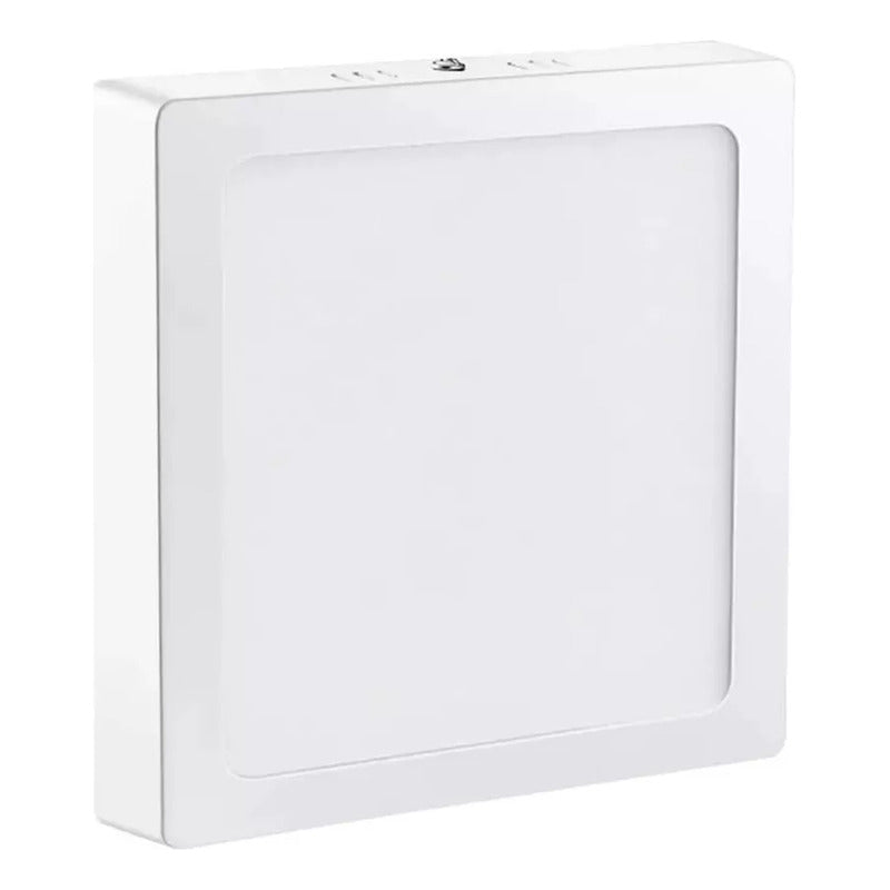 Pack X2 Panel Led Sobrepuesto 18w Foco Plafon Redondo Cuadra Cuadrado