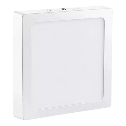 Pack X2 Panel Led Sobrepuesto 18w Foco Plafon Redondo Cuadra Cuadrado