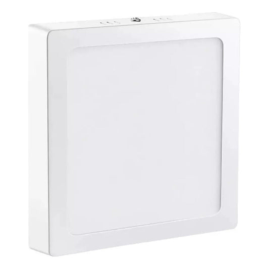 Pack X2 Panel Led Sobrepuesto 18w Foco Plafon Redondo Cuadra Cuadrado
